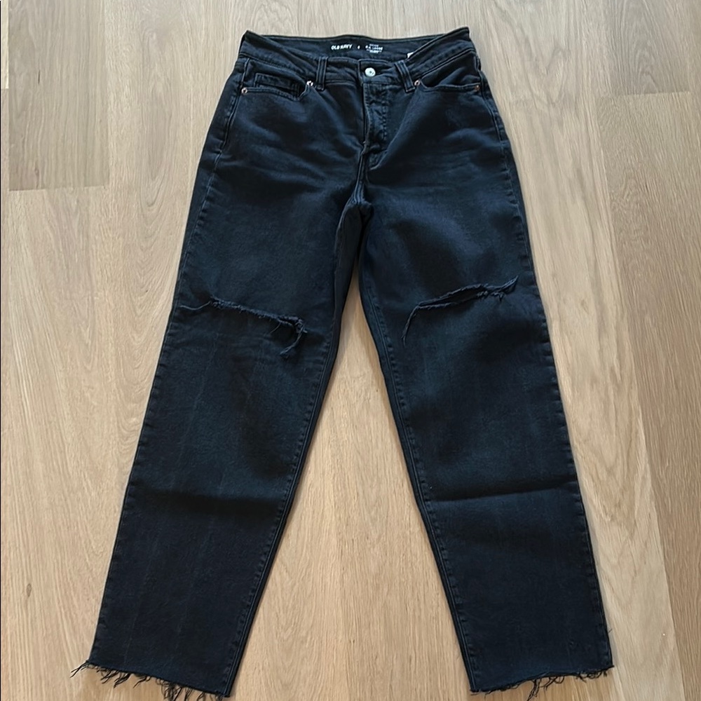 Old Navy High Rise O.G Loose Black Women's Jeans